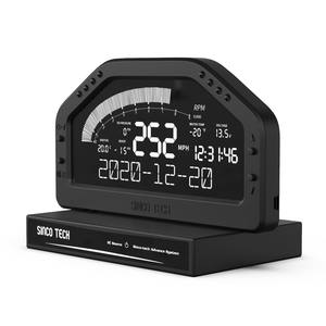 เกจวัดอเนกประสงค์ QSF SincoTech สำหรับรถแข่ง จอ LCD แสดงค่าบูสต์ อัตราส่วนผสมน้ำมันเชื้อเพลิง (AFR) อุณหภูมิไอเสีย (EGT) แรงดันน้ำมัน ความร้อนของน้ำ แรงดันไฟฟ้า ความเร็ว รอบเครื่องยนต์ (RPM) ระยะทางสะสม (ODO) 10-in-1 รุ่น DO922 - Product Image 2