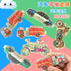 Juguete laberinto de bolas de equilibrio con temática de coches, diseño de vehículos de transporte para niños de 2 a 4 años, plástico, unisex, talla única - Product Image 1
