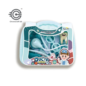 Juego de <span class=keywords><strong>dentista</strong></span> de plástico educativo para edades tempranas, microscopio, estetoscopio, ciencia, juguete Dental con modelos de dientes para niños - Product Image 1