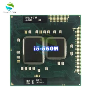 Intel Core i5-560M i5 560M SLBTS 2.6GHzデュアルコアクワッドスレッドCPUプロセッサ3W35WソケットG1/rPGA988A用
