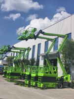 Plateforme élévatrice articulée hydraulique pour la rénovation d'entrepôts intérieurs et les sites de travail étroits