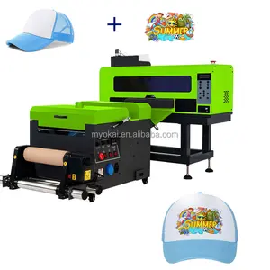 Okai printer Inkjet A3 dtf, set printer inkjet transfer panas langsung ke printer film dengan kepala ganda xp600