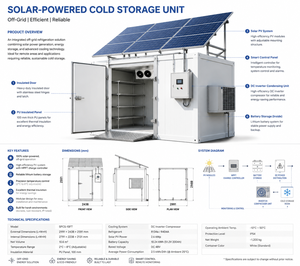 Conteneur mobile <span class=keywords><strong>frigorifique</strong></span> autonome Haobei pour <span class=keywords><strong>chambre</strong></span> <span class=keywords><strong>froide</strong></span> solaire, congélateur de stockage agricole, taille personnalisée, économie d'énergie - Product Image 3
