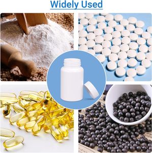 175cc HDPE <b>Plastic</b> White Wide Mouth Packer Pharmaceutical Pill Vitamin Supplement Bottles <b>Screw</b> Lids Custom Label ISO Certified - Product Image 4