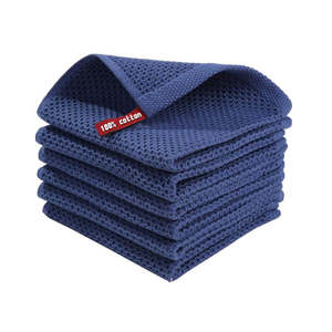 Wholesale 100% Cotton Waffle Kitchen <b>Towels</b> Durable Absorbent Antibacterial Eco-Friendly Reusable Multipurpose Cleaning Dish - Product Image 4