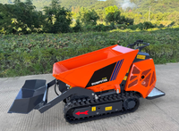 Antspower 2026 CE-Zertifizierter Hydraulischer 13,5 PS Benzinmotor-Angetriebener 600 kg Selbstladender Raupen-Hydraulik-Minidumper