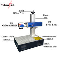 Mini Marqueur Laser Fibre Pliable de Bureau 20W 30W 50W 60W, Machine de Gravure Métal et Bijoux à Faible Encombrement