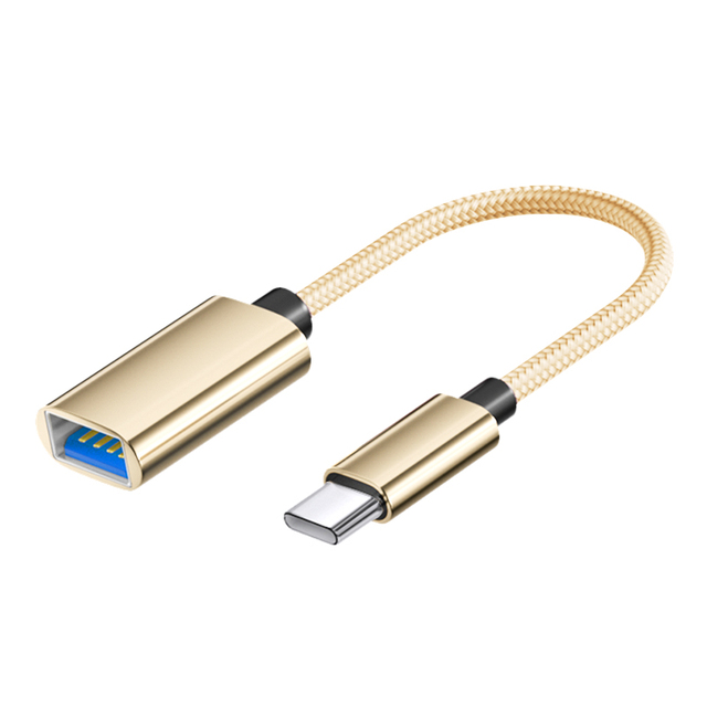 USB Type-C OTG Cable Laptop Adapter Android Type-c Interface,OTG Adapter Flash Drive Charge Nylon Braided Wire