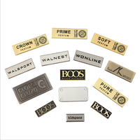 Étiquettes de marque métalliques personnalisées de luxe, plaque logo en alliage de zinc pour vêtements, sacs à main, chaussures, chapeaux, fabricant OEM