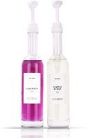 Distributeur de sirop de qualité supérieure Distributeur de pompe à café Bouteille de sirop en verre ronde avec pompes et étiquettes 375ml 500ml 750ml