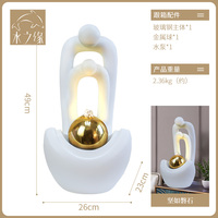 Mini Fontaine d'Intérieur Écologique Faite à la Main en Coton 100% pour Bureau et Maison, Ornements Feng Shui Cascade, Ensemble Diffuseur à Bâtonnets