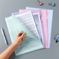 Carpeta de documentos de PP en forma de L tamaño A4 plástico al por mayor carpeta de archivos para promoción carpeta publicitaria logotipo personalizado