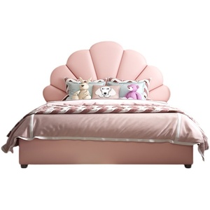 Mgb68 moderno semplice cartone animato sognante camera <span class=keywords><strong>da</strong></span> letto per ragazze in stile lusso in legno rosa chiaro letto per il soggiorno delle ragazze - Product Image 5