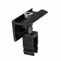 Collier de serrage intermédiaire en aluminium anodisé noir réglable 30-40 mm à installation rapide, collier d'extrémité universel pour panneau solaire, garantie 12 ans MOUNT