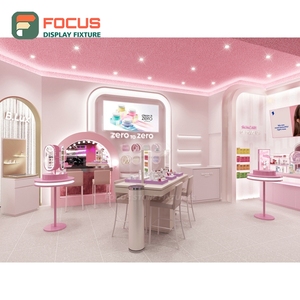 Diseño Moderno de Exhibidores Metálicos Cromados para Tiendas Minoristas, Diseño de Tienda de Cosméticos - Product Image 3