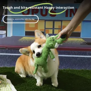 Toptan Sıkıntı Giderici Yeni Köpek Oyuncağı Hayvan Şekilli Sesli PP Pamuk Malzemeli Mısır Kapsülü Köpek Çiğneme Oyuncağı - Product Image 2