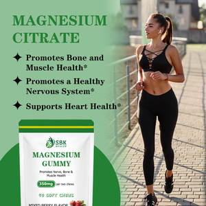 Gummies de magnésium en gros pour usines : le magnésium favorise la santé des nerfs, des os et des muscles, soutient une fonction nerveuse saine - Product Image 4