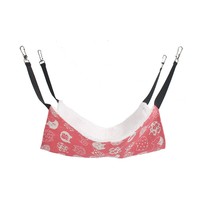 Lit suspendu réversible double face pour chat, doux et respirant, motif animal, écologique, hamac pour chat, sangle réglable, crochet en métal
