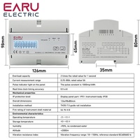Compteur d'énergie bidirectionnel triphasé Tuya WiFi ZigBee, moniteur de consommation électrique, wattmètre, prise en charge de Modbus RTU 3*85/190V ou EA7321C-BI