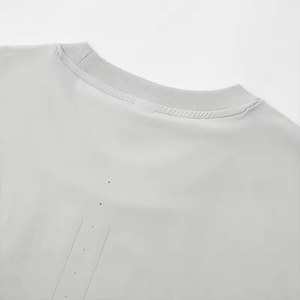 เสื้อยืดลำลองดีไซน์เรียบง่ายสำหรับผู้ชายและผู้หญิง ผ้าถักสแปนเด็กซ์/ไนลอน 120 กรัม แขนสั้น แห้งเร็ว กันยับ พิมพ์โลโก้ - Product Image 2