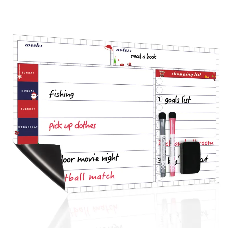 Magnet Sticker Magnetic Calendar Removable Planner Board Dry Erase magnetic fridge planner custom