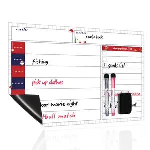 Magnet Sticker Magnetic Calendar Removable Planner Board Dry Erase magnetic fridge planner custom