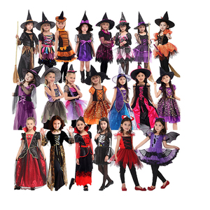 2025 nueva llegada niños Halloween Cosplay bruja diablo disfraces para vestir fiesta temática niños niñas disfraces de Halloween - Product Image 1