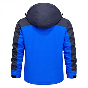 Men's Formal <b>Waterproof</b> Zipper Front Ski <b>Jacket</b> Hooded <b>Winter</b> Outdoor Fleece Lined Breathable Puffer Snow Sports Outerwear - Product Image 4