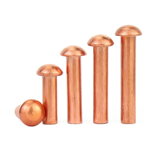 Sarı pirinç bakır bronz cilalı yuvarlak ince mantar Oval CSK düz havşa başkanı katı perçin DIN660 DIN302 DIN7338 DIN660 - Product Image 3