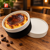 Kemasan Tabung Kertas Khusus Food Grade Daur Ulang untuk Kue Cheesecake Basque dengan Logo