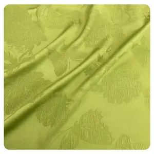女性の服のための新しい到着ポリエステル織り中国カスタム3Dジャカードサテン生地