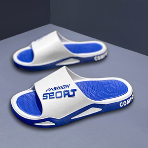 Nouvelles pantoufles tendance et sportives pour hommes - Chaussures d'été à semelle souple pour la maison - Tongs pour hommes - Product Image 5