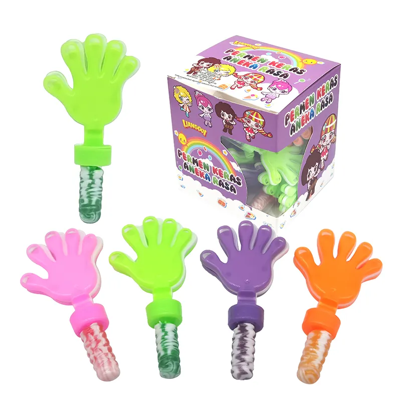 China novos brinquedos 2023 crianças batendo palmas doces brinquedo lollypop shantou doce