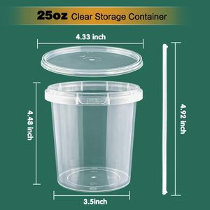 Custom Clear <b>Plastic</b> <b>Boxes</b> Jar PP Soup Salad Bowl 8/12/32/24/16oz Disposable Food Tub Tamper Proof Deli Container With Lid - Product Image 2