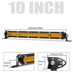 <span class=keywords><strong>Super</strong></span> Slim 10 pouces 78W LED barre de lumière de travail Combo faisceau 4X4 hors route brouillard LED barre tracteur bateau 4WD camion ATV 12V système d'éclairage de voiture - Product Image 3