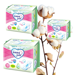 Almohadillas sanitarias orgánicas de anión de superabsorción <span class=keywords><strong>para</strong></span> mujer de 280mm desechables ultrafinas <span class=keywords><strong>para</strong></span> mujer Menstrual - Product Image 1
