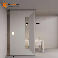 Lampu Led cerdas ultra-tipis 6mm DC 48V 24V, lampu jalur magnetik lampu Hotel Modern dengan sabuk anyaman untuk bodi aluminium Rumah dasar AR111