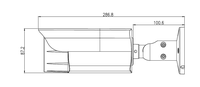2.8-12mm 4X motorisé 8MP VCA AI détection de visage détection humaine et de véhicule multifonction IR PoE Bullet caméra IP