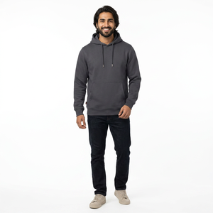 Conjunto de Dos Piezas, Sudadera con Capucha Oversize de Felpa con Estampado Animal y Lavado Ácido Personalizado, Chándal Unisex 100% Algodón, Color Liso, Invierno - Product Image 1