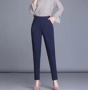 Moda donna ragazze affari nuovo arriva <span class=keywords><strong>pantaloni</strong></span> <span class=keywords><strong>lunghi</strong></span> allentati tempo libero elastico in vita tinta unita <span class=keywords><strong>pantaloni</strong></span> all'ingrosso - Product Image 5