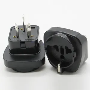 Germany / France /EU AC Plug Socket to 3Pin AU Power Plug Adapter