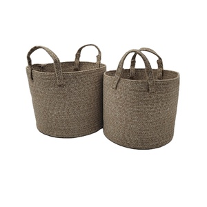 Chine Fournisseur Panier À Linge De Stockage Vêtements Coton Corde Haute Capacité <span class=keywords><strong>Petite</strong></span> Capacité Personnalisable Pliable Panier De Stockage - Product Image 1