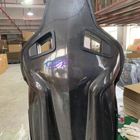 Sièges de voiture universels réglables en fibre de carbone de haute qualité en cuir PVC pour simulateur de course