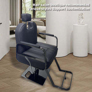 เก้าอี้ตัดผมสีเทาสำหรับร้านเสริมสวยแบบไฮดรอลิกคลาสสิกสำหรับผู้ชาย - Product Image 3