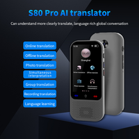 S80 Pro traducteur intelligent 3 pouces écran tactile Portable dispositif de traduction instantanée bidirectionnelle 138 langues traduction de Photo vocale