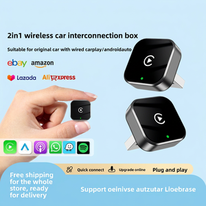 Horizontal <b>Plug</b>-in CarPlay Box Converts Original Car Wired CarPlay Wireless CarPlay for Toyota Camry/COROLLA 8.0inch Capacitive - Product Image 1