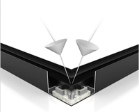 Fenêtre de toit de balcon automatique électrique en aluminium imperméable de style moderne Luxseal à double vitrage