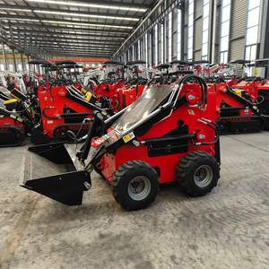 400 किलोग्राम 600 किलोग्राम 1 टन मिनी स्किड स्टीड लोडर 4 व्हील लोडर कार कार कार कार - Product Image 1