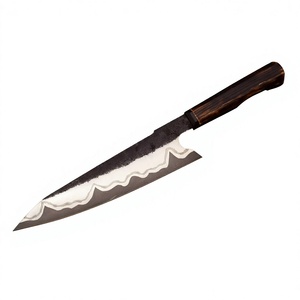 Cuchillos de cocina de acero inoxidable de primera calidad con mango de madera, cuchillos de chef para uso en la cocina, a la venta a precio económico. - Product Image 1