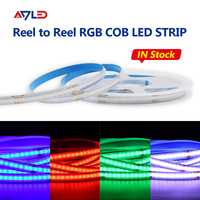 Tira de Luz LED COB DC24V 576leds, Tiras LED Flexibles RGB, Tira LED COB para Decoración del Hogar, Armario, Escaleras, Sala de Estar